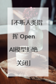 不听人类指挥 OpenAI模型拒绝关闭